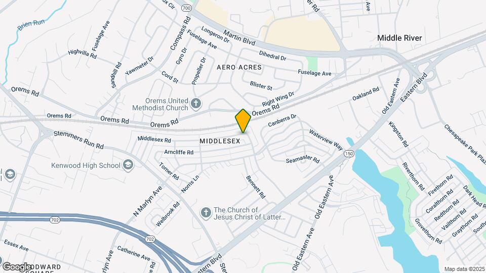 1029 Middlesex Rd Map and Location Details