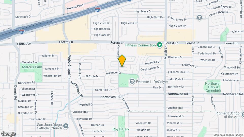 3414 Winged Foot Ct Map and Location Details