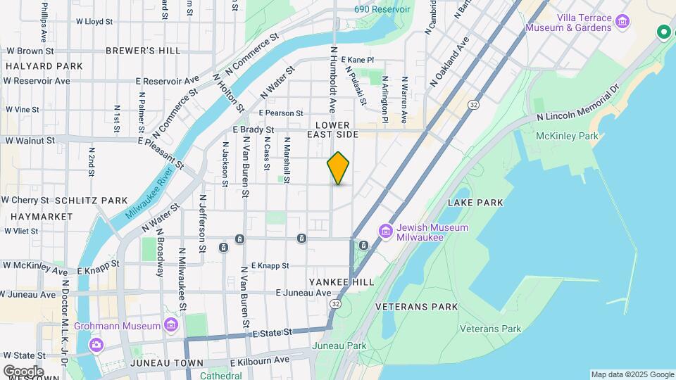 1544 N Humboldt Ave Mapa y Detalles de la Ubicación