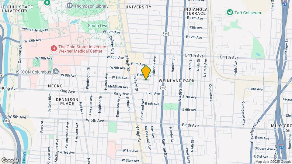 76 Euclid Ave Map and Location Details