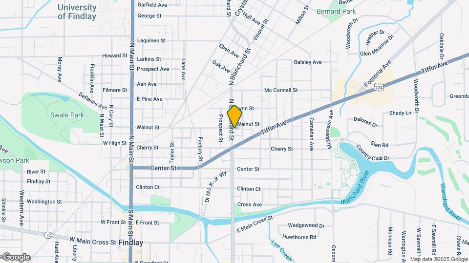 425 N Blanchard St Map and Location Details
