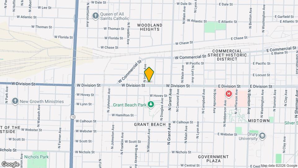 921 W Division St Map and Location Details