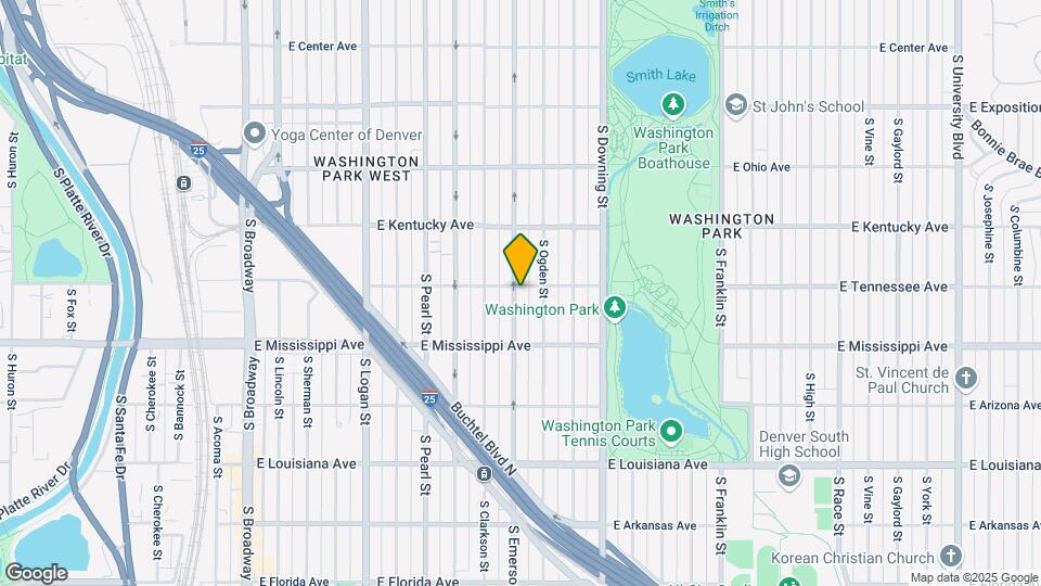 1006 S Emerson St Map and Location Details