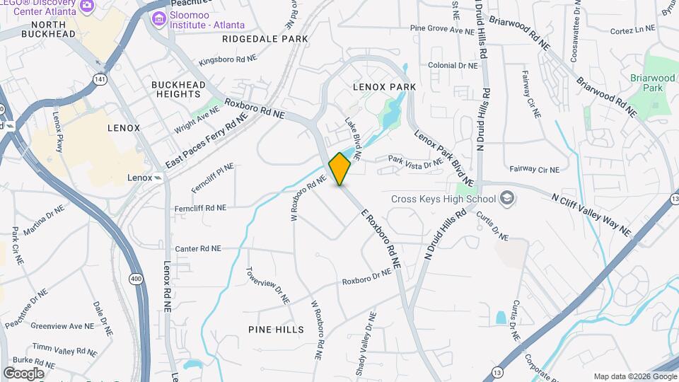 2110 E Roxboro Rd NE Map and Location Details