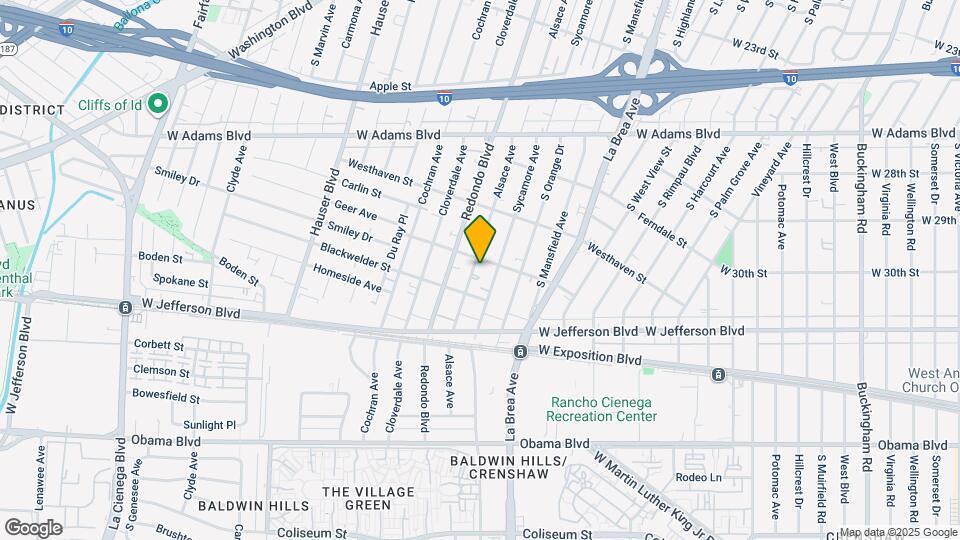 2908 Alsace Ave Mapa y Detalles de la Ubicación