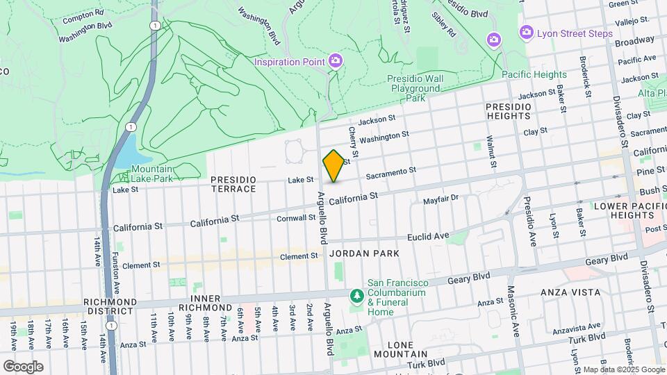 3967 Sacramento St Map and Location Details