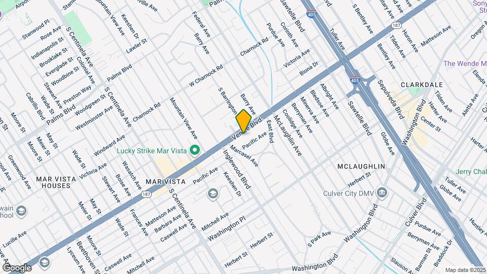 11916 Venice Blvd. Map and Location Details