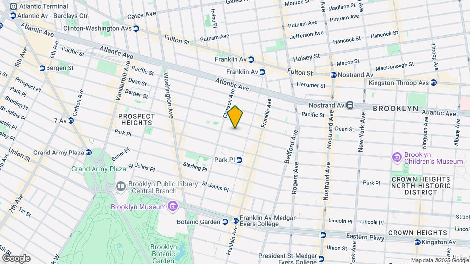 483 Saint Marks Avenue Map and Location Details