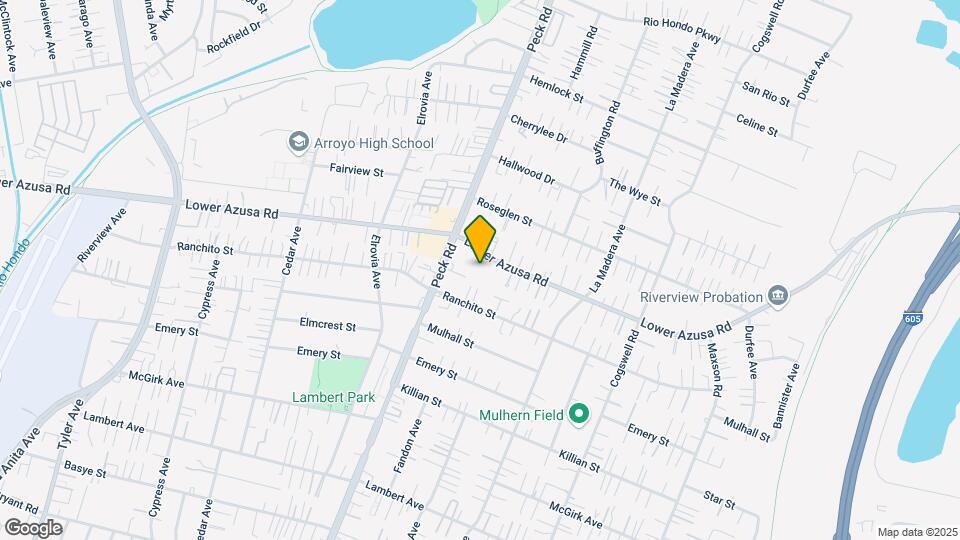 11656 Lower Azusa Rd Mapa y Detalles de la Ubicación