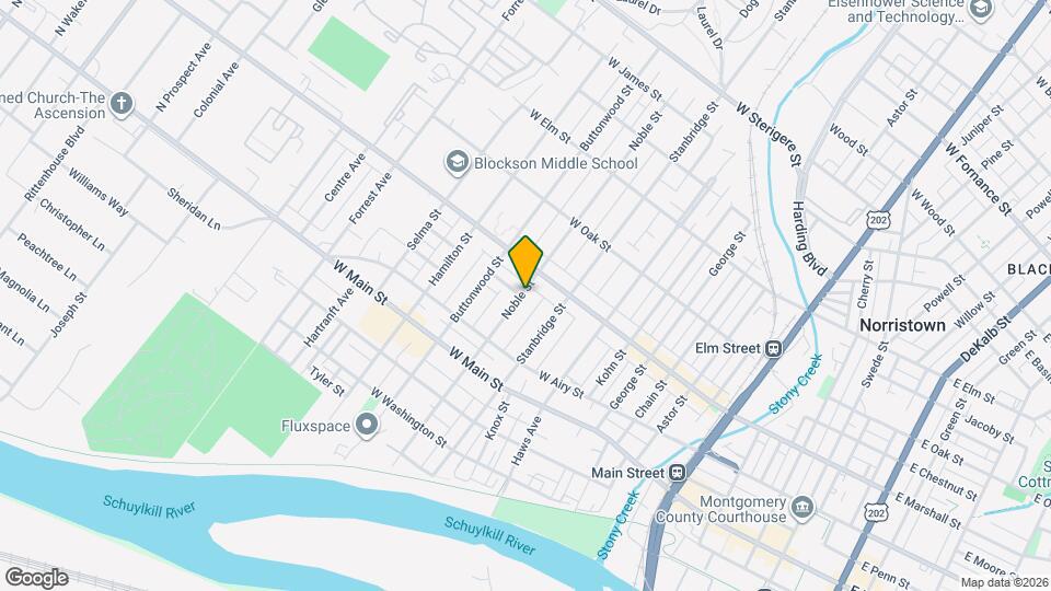 566 Noble St Map and Location Details
