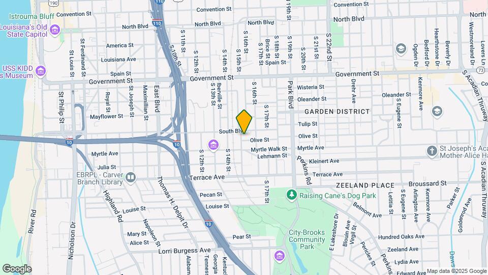 1515 Olive St Map and Location Details