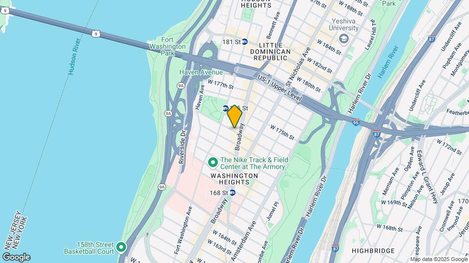 639 W 173rd St Map and Location Details