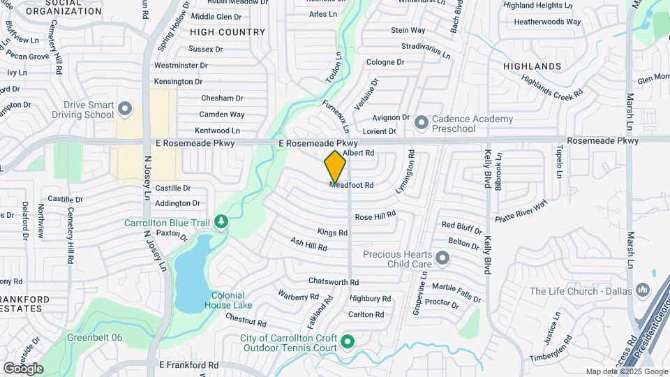2032 Meadfoot Rd Map and Location Details