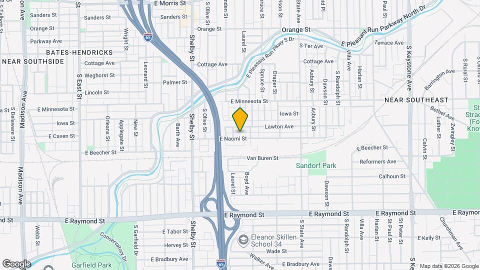 1330 E Naomi St Map and Location Details