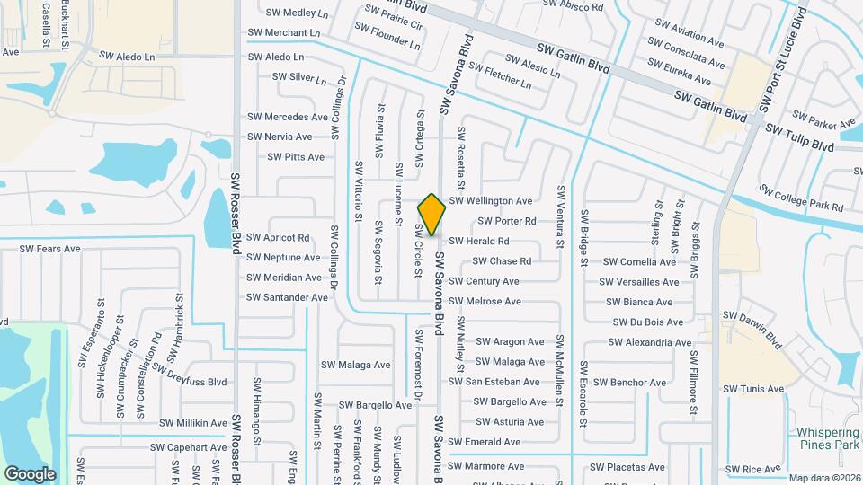 3044 SW Savona Blvd Map and Location Details