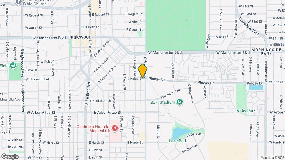 10223 S Crenshaw Blvd Mapa y Detalles de la Ubicación