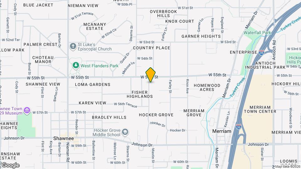 5521 Perry Ln Map and Location Details