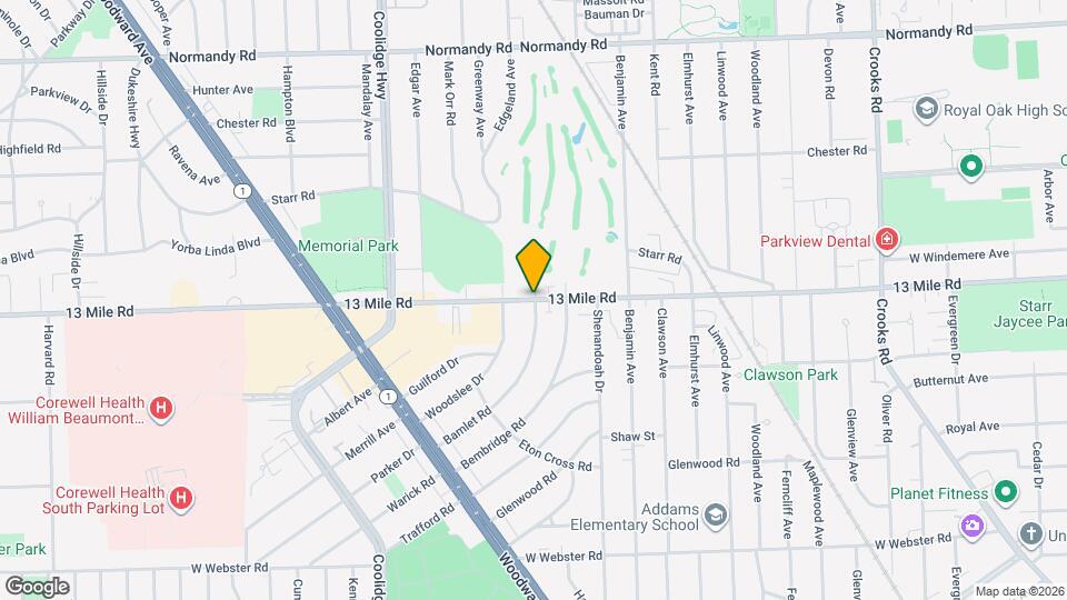 2817 W 13 Mile Rd Map and Location Details