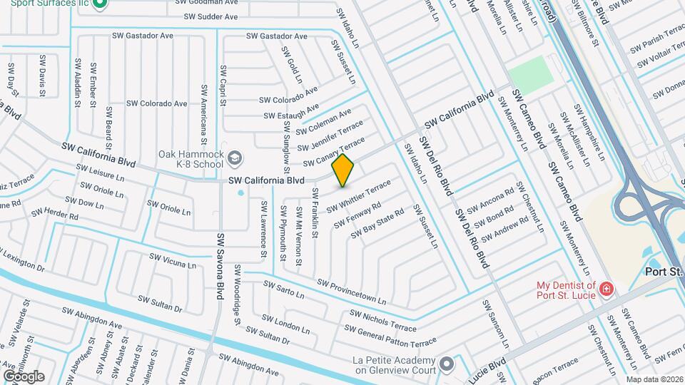 1050 SW John MacCormack Terrace Mapa y Detalles de la Ubicación