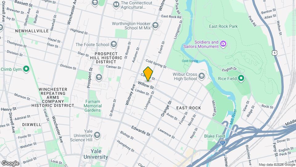 339 Willow St Map and Location Details