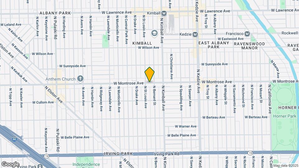 3435 W Montrose Ave Map and Location Details