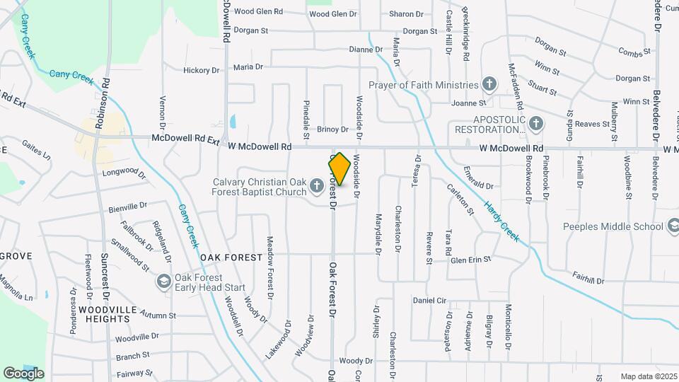 2862 Oak Forest Dr Map and Location Details