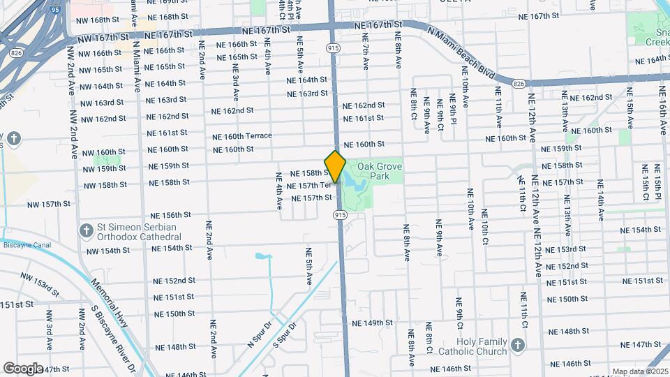 590 NE 157th Ter Mapa y Detalles de la Ubicación