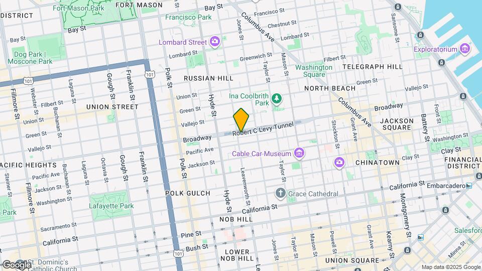 1636 Leavenworth St Map and Location Details