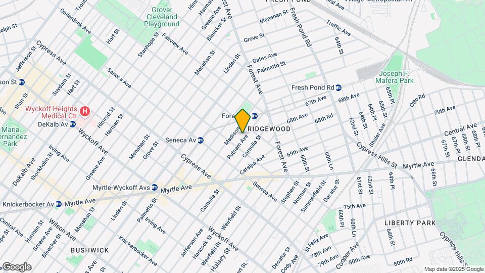 1869 Putnam Ave Mapa y Detalles de la Ubicación