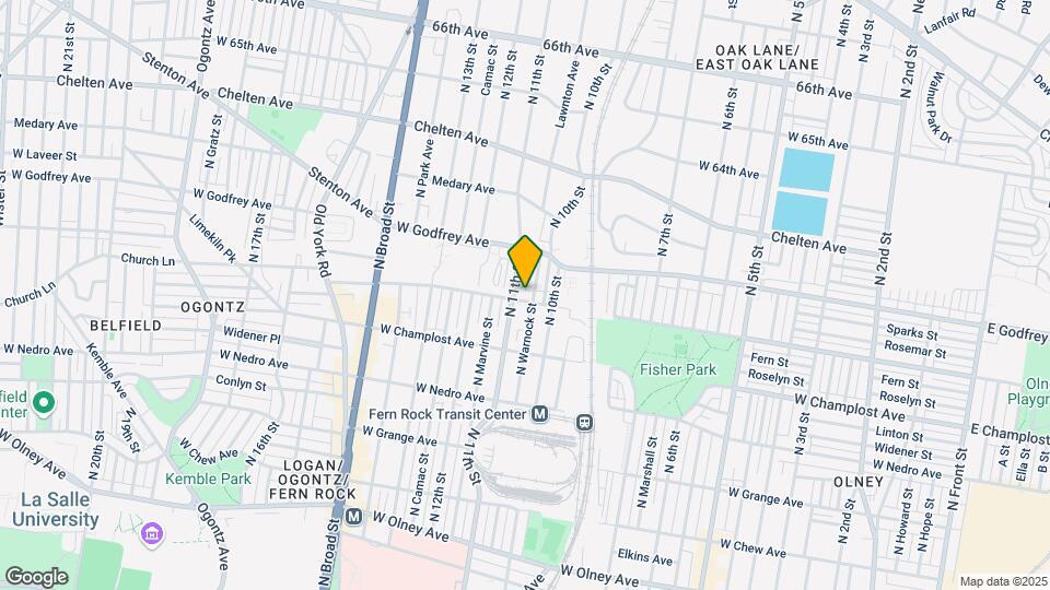 Fern Rock Apartments Map and Location Details