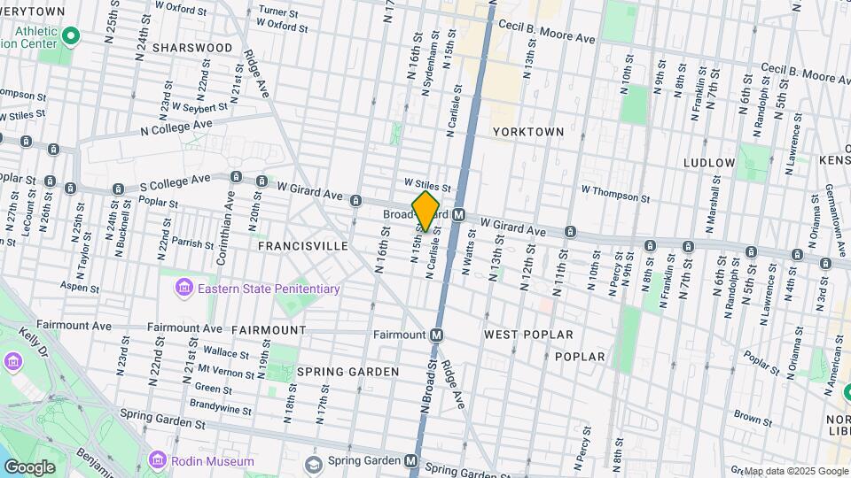 1423 Poplar St Map and Location Details