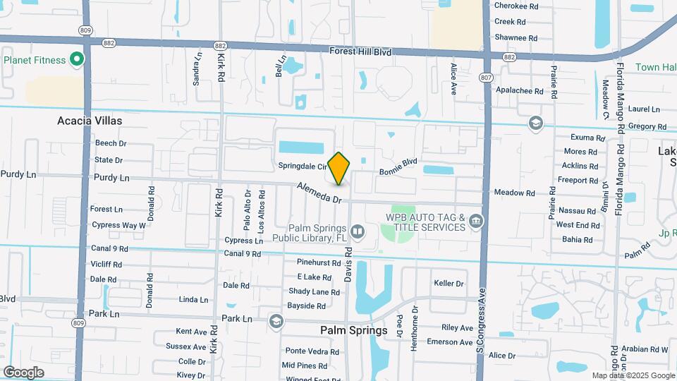 1014 Springdale Cir Map and Location Details