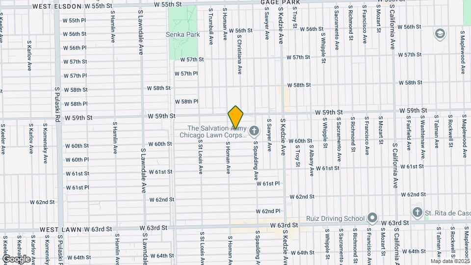 3343 W 59th Pl Map and Location Details