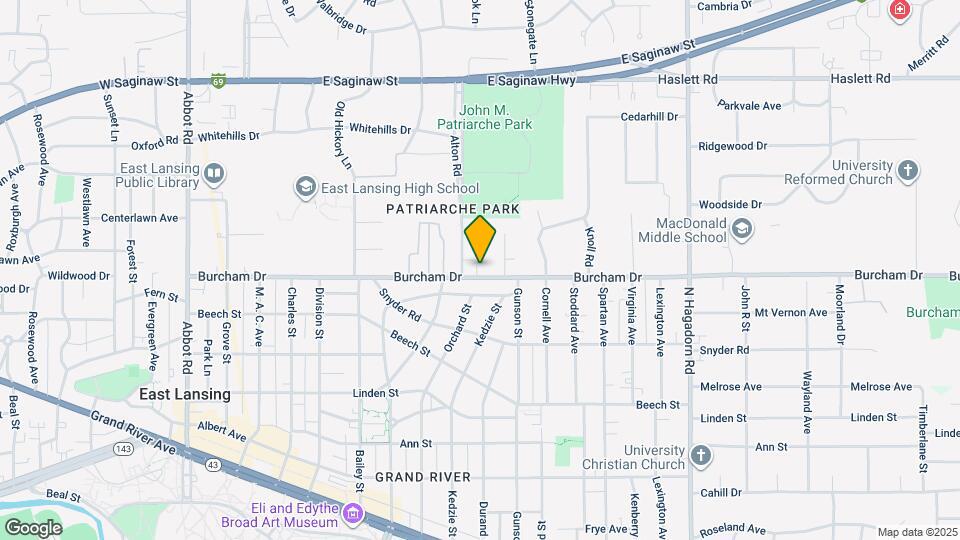 923 Burcham Dr Map and Location Details