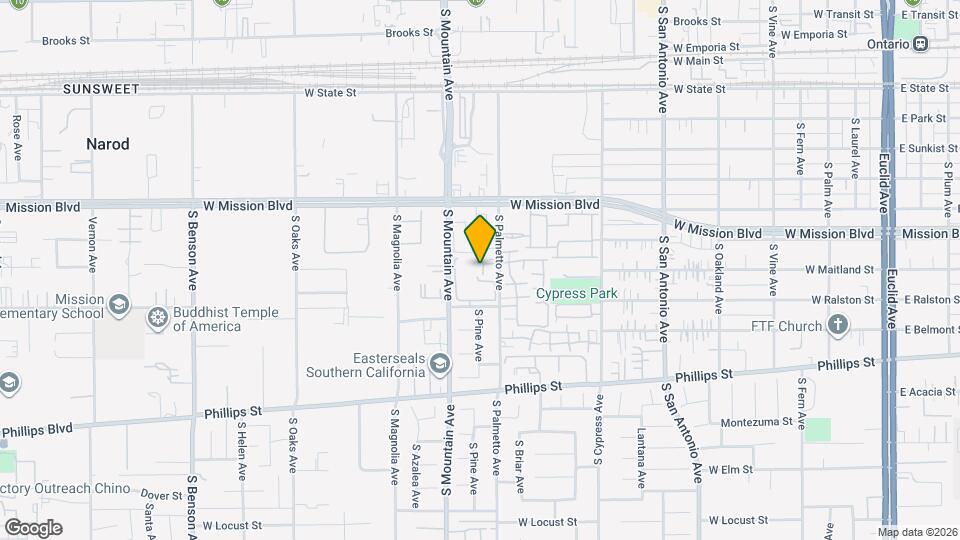 930 S Palmetto Ave Mapa y Detalles de la Ubicación