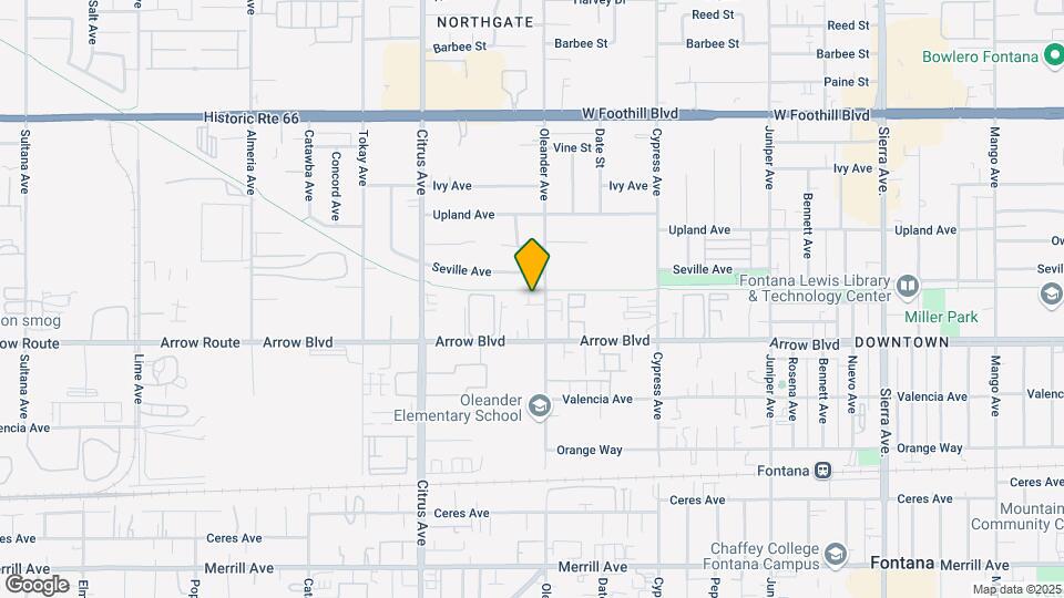8452 Oleander Ave Map and Location Details