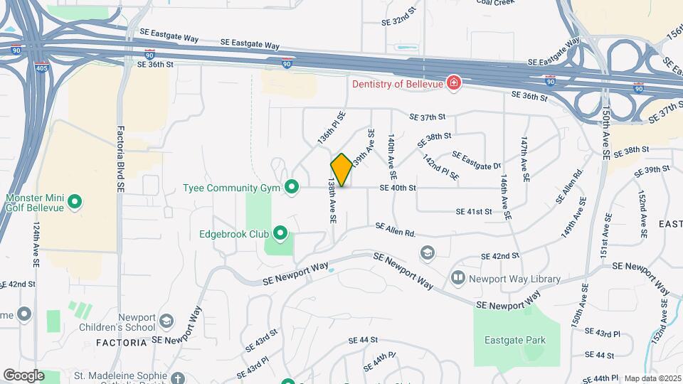 13865 SE 40th St Map and Location Details