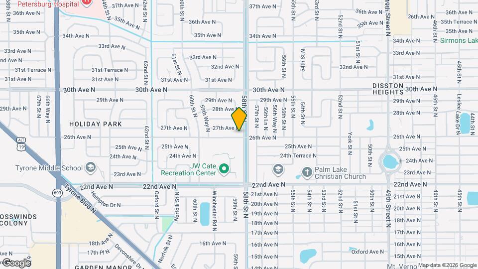 5813 26th Ave N Mapa y Detalles de la Ubicación