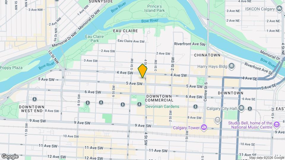 500 5 Ave SW Map and Location Details