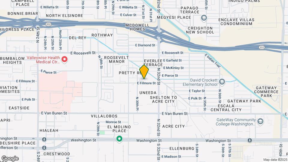 East Fillmore Mapa y Detalles de la Ubicación