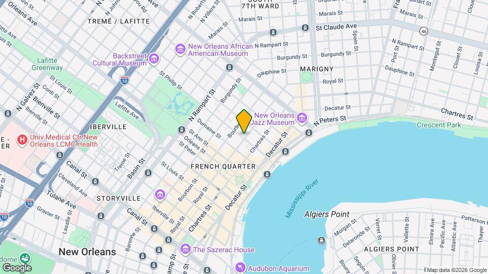 1013 Royal St Mapa y Detalles de la Ubicación