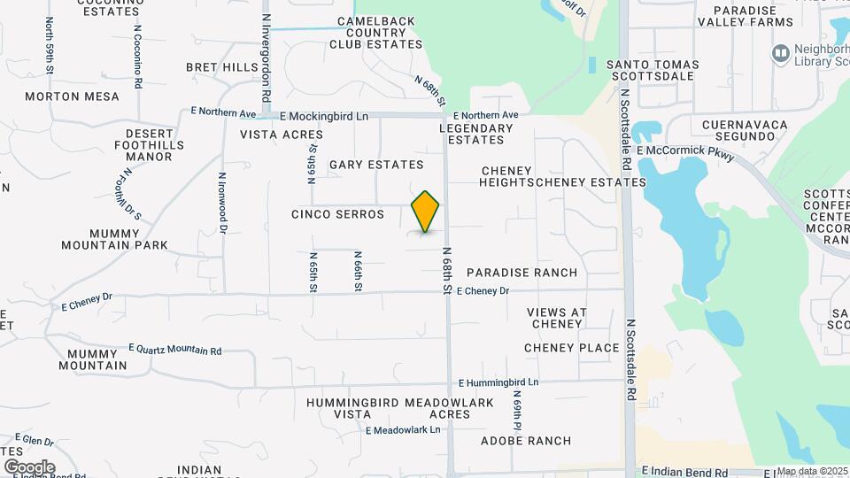 7610 N Mockingbird Ln Map and Location Details