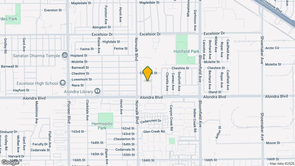 15609 Belshire Ave Mapa y Detalles de la Ubicación