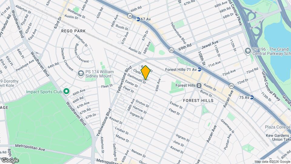 68-11 Dartmouth St Map and Location Details