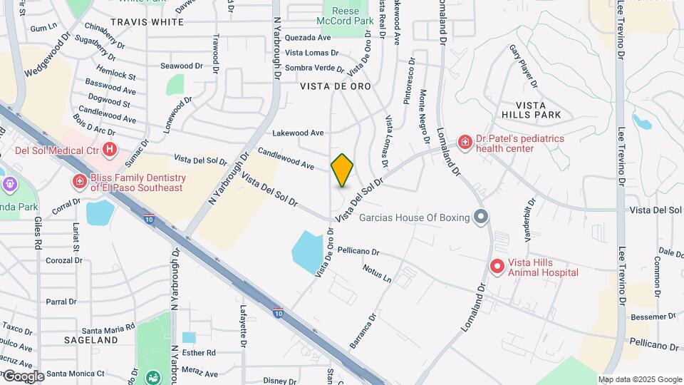 10725 Forest Ridge Ln Map and Location Details