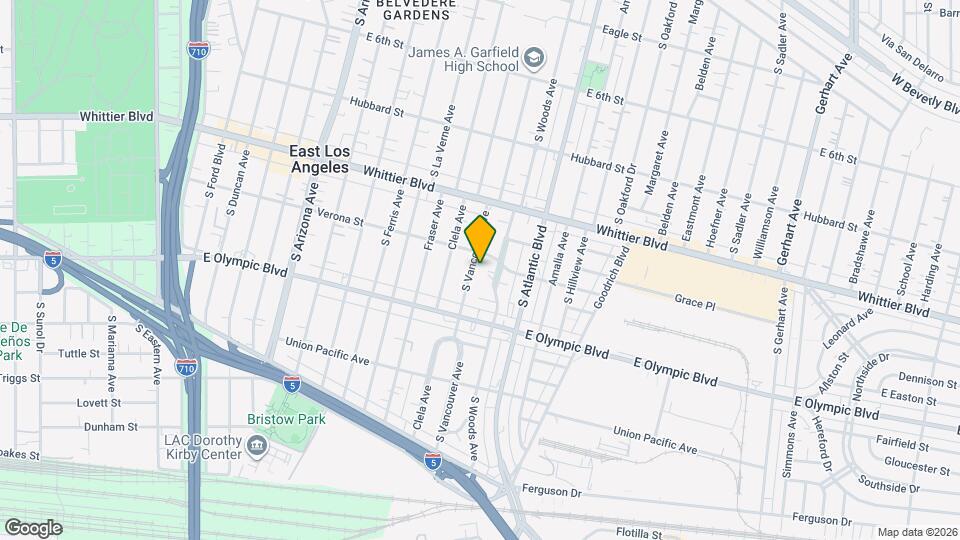 1022 S Vancouver Ave, Unit 1022 S. Vancouver Ave Mapa y Detalles de la Ubicación