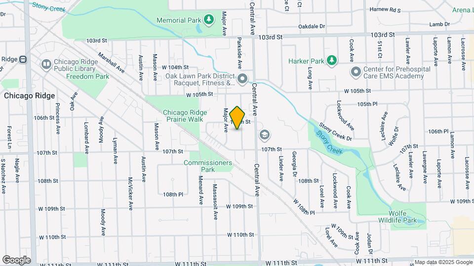 10622 Parkside Ave Map and Location Details