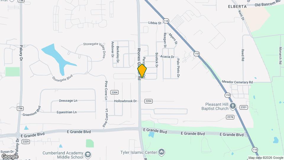 5831 Persimmon Dr Map and Location Details