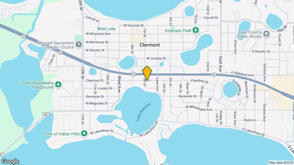 693 Chestnut St Map and Location Details