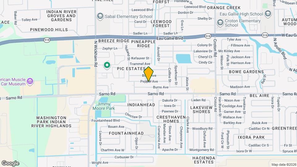 2567 Pepper Ave Map and Location Details